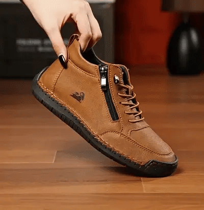 【🎁50% de descuento hoy - ¡No te lo pierdas!】Zapatos ortopédicos de diseño ergonómico - Piel de alta calidad + Cosidos a mano 👞