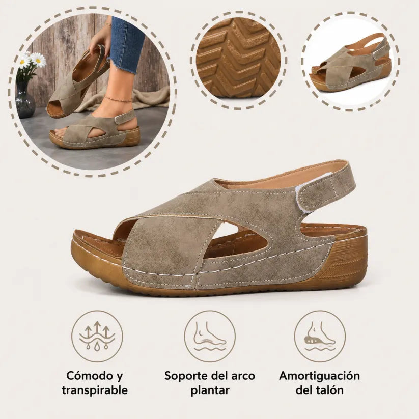 🎁Oferta por tiempo limitado🔥Sandalias casuales ergonómicas para mujer👞 - Soporte para el arco del pie para mayor comodidad