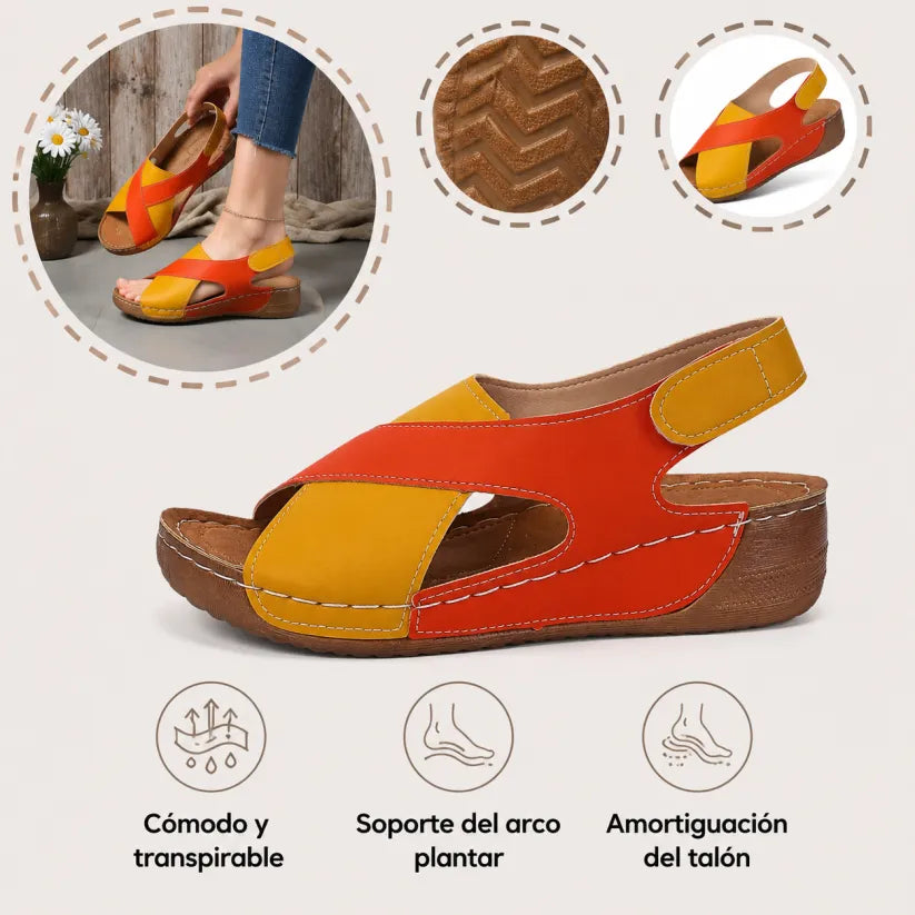 🎁Oferta por tiempo limitado🔥Sandalias casuales ergonómicas para mujer👞 - Soporte para el arco del pie para mayor comodidad