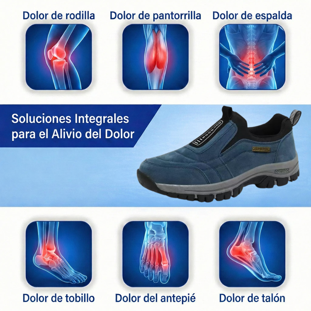 🔥 Oferta especial de hoy: ¡50% de descuento! 👞 Zapatos ortopédicos de gamuza de alta calidad ✅ Alivian el dolor de pies ✅ Soporte para el arco: Comodidad durante todo el día