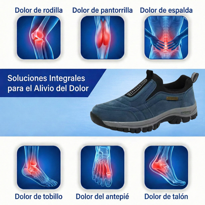 🔥 Oferta especial de hoy: ¡50% de descuento! 👞 Zapatos ortopédicos de gamuza de alta calidad ✅ Alivian el dolor de pies ✅ Soporte para el arco: Comodidad durante todo el día