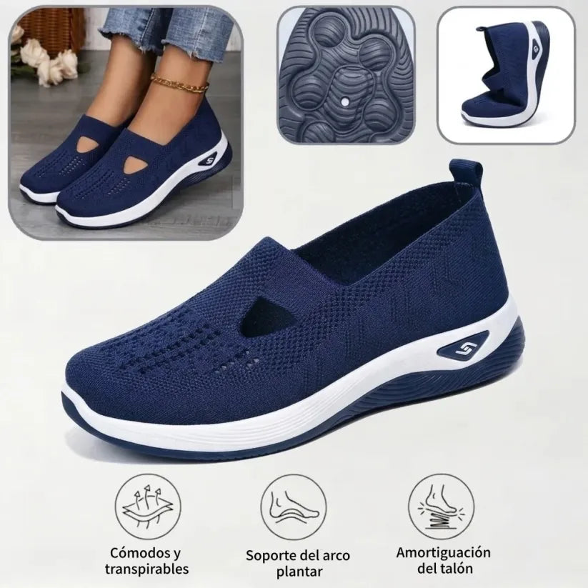 ⏰50% de descuento por tiempo limitado👟 Zapatos ortopédicos ergonómicos de verano | Transpirables y ligeros ✅ Alivian el dolor de pies | Fáciles de poner y quitar