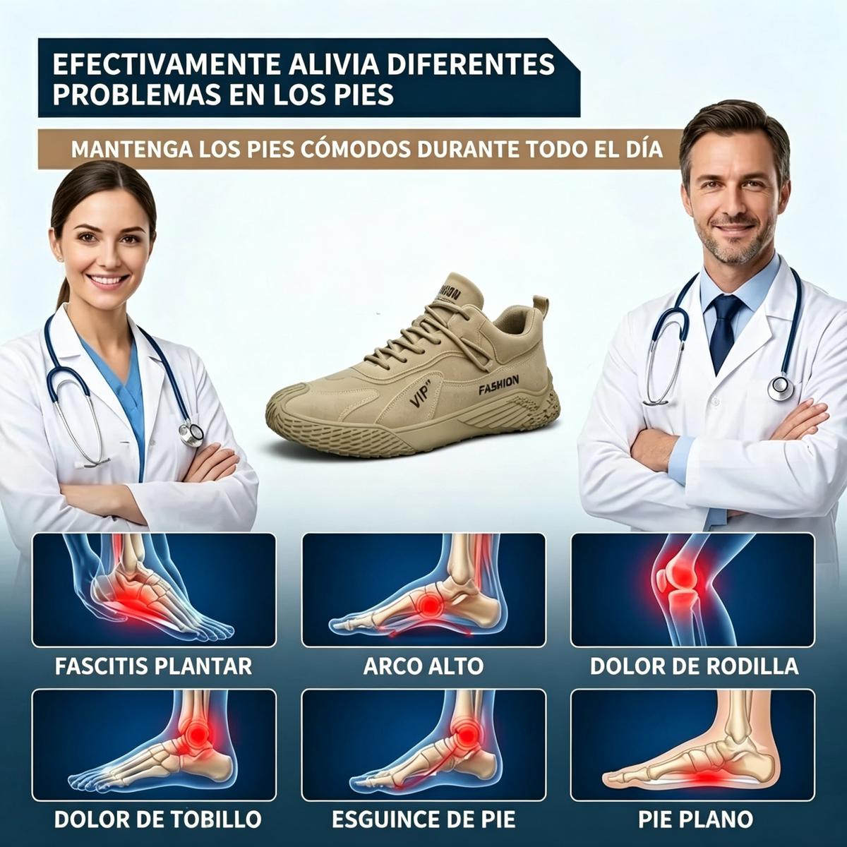 ⏰ ¡40% de descuento hoy! ¡No te lo pierdas! Zapatos ortopédicos ergonómicos para caminar que amortiguan eficazmente el impacto. ✅ Zapatos ortopédicos saludables, diseñados específicamente para hombres.