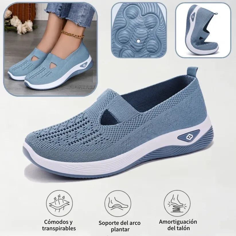 ⏰50% de descuento por tiempo limitado👟 Zapatos ortopédicos ergonómicos de verano | Transpirables y ligeros ✅ Alivian el dolor de pies | Fáciles de poner y quitar