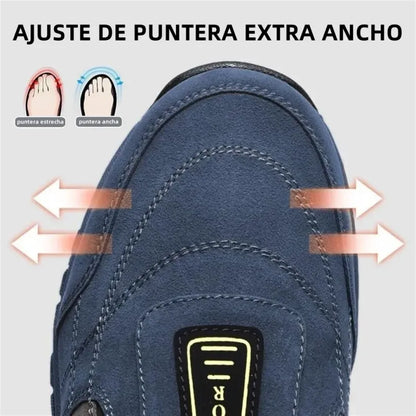 🔥 Oferta especial de hoy: ¡50% de descuento! 👞 Zapatos ortopédicos de gamuza de alta calidad ✅ Alivian el dolor de pies ✅ Soporte para el arco: Comodidad durante todo el día