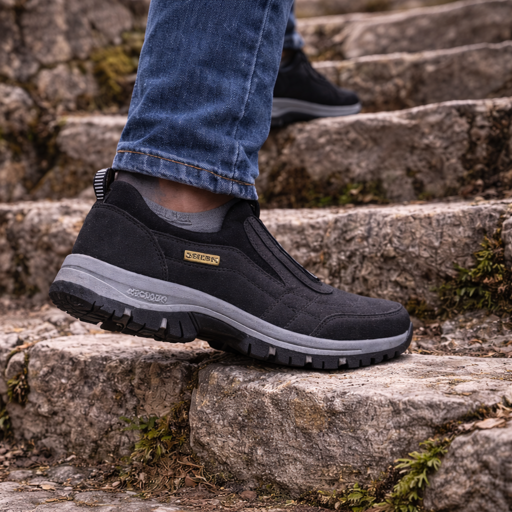 🔥 Oferta especial de hoy: ¡50% de descuento! 👞 Zapatos ortopédicos de gamuza de alta calidad ✅ Alivian el dolor de pies ✅ Soporte para el arco: Comodidad durante todo el día