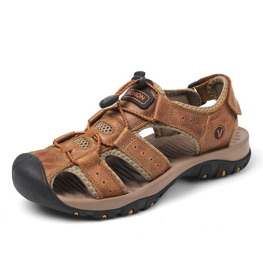 ⏰Oferta por tiempo limitado: ¡50% de descuento! ✅️ Sandalias multifuncionales de piel de vacuno australiana de primera calidad, ideales para la playa y los viajes.
