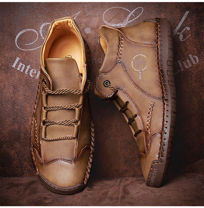 Zapatos ortopédicos cómodos y informales — de piel de vacuno italiana mate, con soporte para el arco