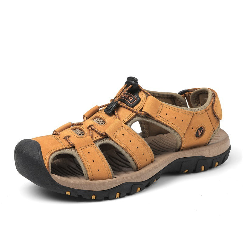 ⏰Oferta por tiempo limitado: ¡50% de descuento! ✅️ Sandalias multifuncionales de piel de vacuno australiana de primera calidad, ideales para la playa y los viajes.