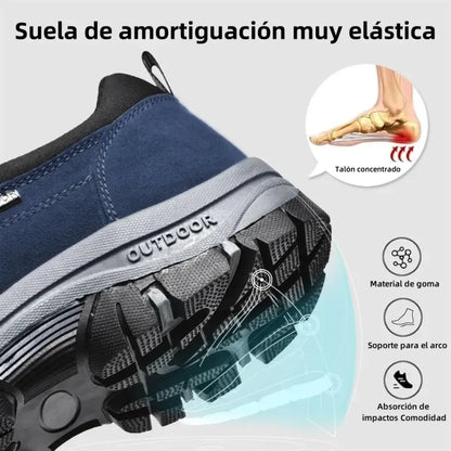 🔥 Oferta especial de hoy: ¡50% de descuento! 👞 Zapatos ortopédicos de gamuza de alta calidad ✅ Alivian el dolor de pies ✅ Soporte para el arco: Comodidad durante todo el día
