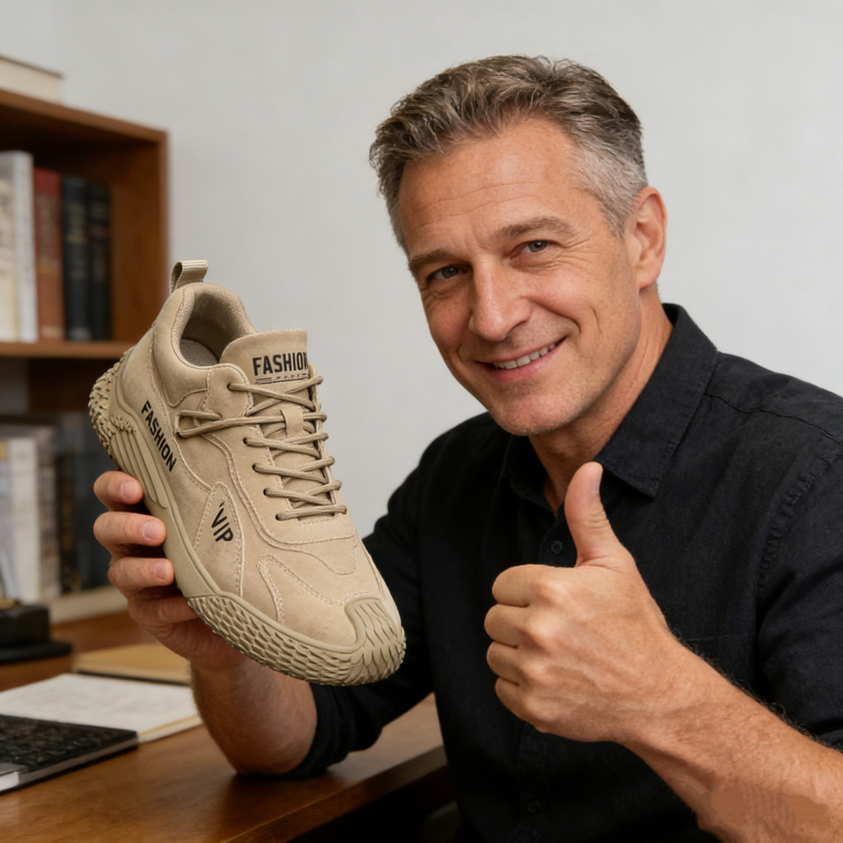 ⏰ ¡40% de descuento hoy! ¡No te lo pierdas! Zapatos ortopédicos ergonómicos para caminar que amortiguan eficazmente el impacto. ✅ Zapatos ortopédicos saludables, diseñados específicamente para hombres.