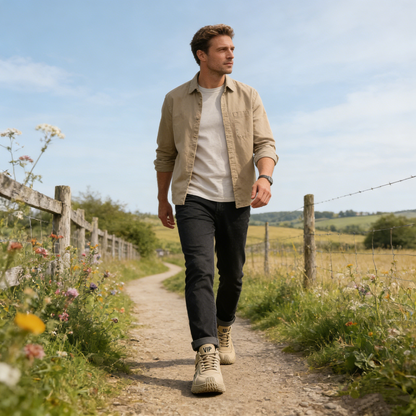 ⏰ ¡40% de descuento hoy! ¡No te lo pierdas! Zapatos ortopédicos ergonómicos para caminar que amortiguan eficazmente el impacto. ✅ Zapatos ortopédicos saludables, diseñados específicamente para hombres.