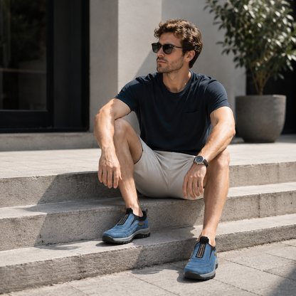 🔥 Oferta especial de hoy: ¡50% de descuento! 👞 Zapatos ortopédicos de gamuza de alta calidad ✅ Alivian el dolor de pies ✅ Soporte para el arco: Comodidad durante todo el día