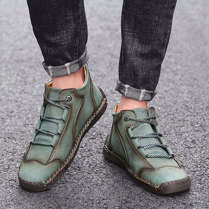 Zapatos ortopédicos cómodos y informales — de piel de vacuno italiana mate, con soporte para el arco