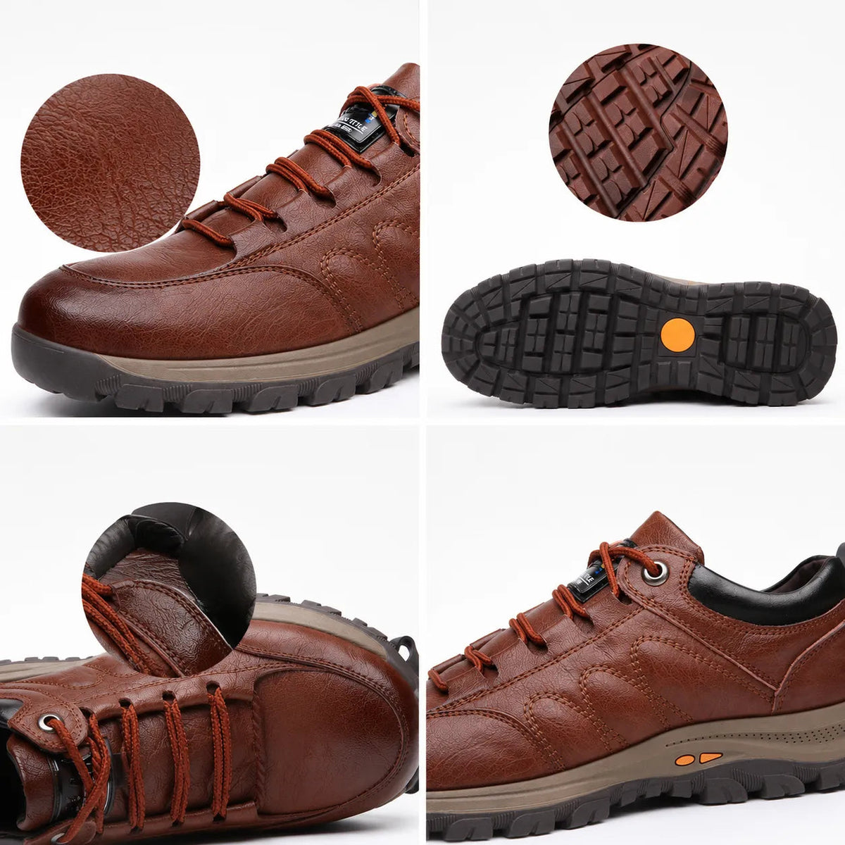 🐂 Zapatos de piel de becerro para hombre, cosidos a mano en Australia 👞 Diseño ergonómico para poner y quitar fácilmente ✅ Totalmente correctivos: impermeables y antideslizantes
