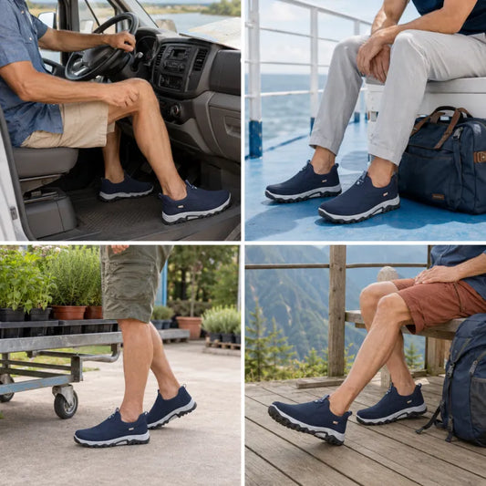 【🎁50% de descuento hoy - ¡No te lo pierdas!】👞 Zapatos ortopédicos de alta calidad para hombre ✅ Diseño ergonómico: reduce la presión, proporciona comodidad durante todo el día ✅ Alivia el dolor de pies